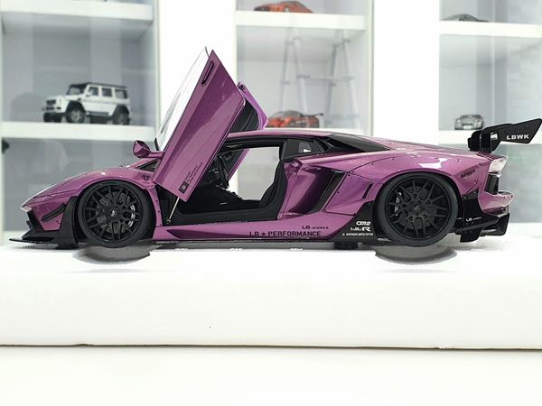 Xe Mô Hình Liberty Walk LB-Works Lamborghini Aventador Limited Edition (Viola SE30) 1:18 Autoart ( Tím )