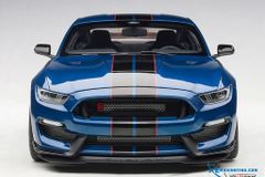 1/18 FORD SHELBY GT-350R (LIGHTNING BLUE W/ BLACK STRIPES)