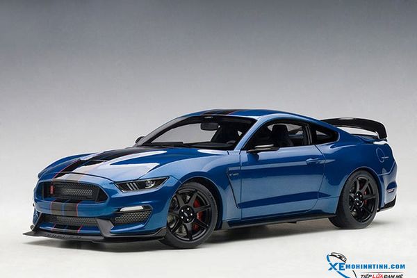 1/18 FORD SHELBY GT-350R (LIGHTNING BLUE W/ BLACK STRIPES)