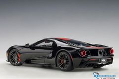 1/18 FORD GT 2017 (SHADOW BLACK/ORANGE STRIPES)