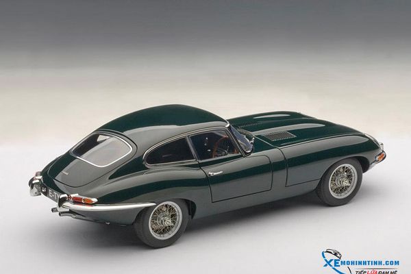 1:18 JAGUAR E-TYPE COUPE SERIES I 3.8 (GREEN)(WITH METAL WIRE-SPOKE WHEELS)