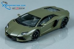 XE MÔ HÌNH LAMBORGHINI AVENTADOR LP700 1:18 WELLY-FX (XANH RÊU)