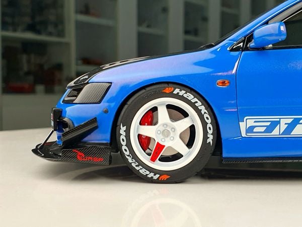 Xe Mô Hình Mitsubishi Lancer Evolution IX 1:18 Super A (Xanh)