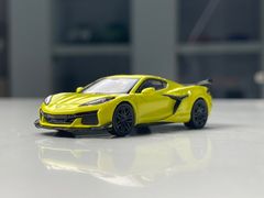 Xe mô hình Chevrolet Corvette Z06 2023 Accelerate Yellow LHD 1:64 MiniGT ( Vàng )