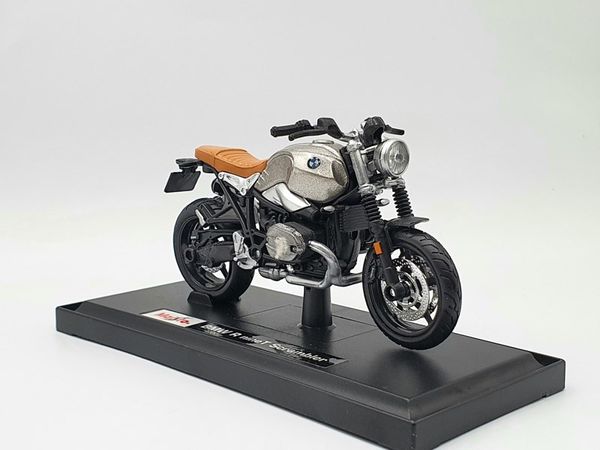 Xe Mô Hình BMW R Nine T Scrambler 1:18 Maisto ( Bạc )