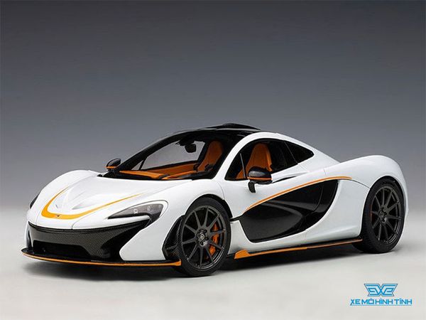 Xe Mô Hình McLaren P1  1:18 Autoart ( Trắng viền Cam )