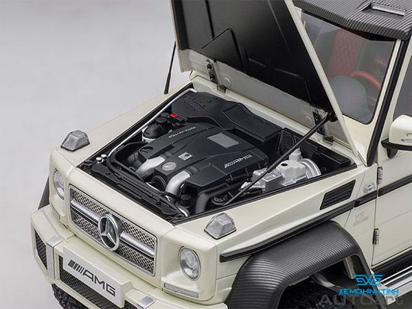 Xe Mô Hình Mercedes-Benz G63 AMG 6x6 1:18 Autoart ( Trắng )