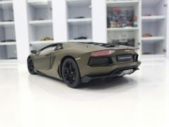 XE MÔ HÌNH LAMBORGHINI AVENTADOR LP700 1:18 WELLY-FX (XANH RÊU)