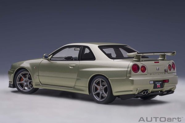 Xe Mô Hình Nissan Skyline GT-R ( R34 ) V-SPEC II 1:18 AUTOart (MILLENNIUM JADE)