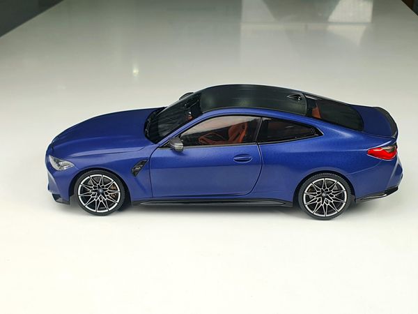 Xe Mô Hình BMW M4 - 2020 1:18 MiniChamps (Blue Metallic)