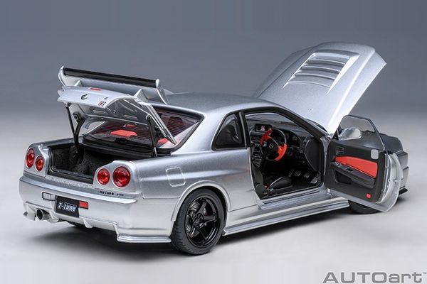 Xe Mô Hình NISMO R34 GT-R Z-TUNE 1:18 AUTOart (Z-TUNE SILVER)