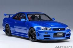 Xe Mô Hình NISMO R34 GT-R Z-TUNE 1:18 AUTOart (BAYSIDE BLUE)
