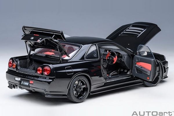 Xe Mô Hình Nissan Skyline GT-R (R34) Z-tune 1:18 Autoart (Black Pearl)