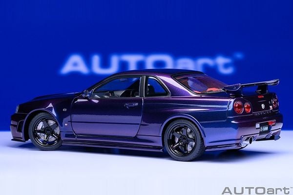 Xe Mô Hình Nissan Skyline GT-R (R34) Z-tune 1:18 Autoart (Midnight Purple)
