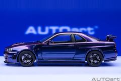 Xe Mô Hình Nissan Skyline GT-R (R34) Z-tune 1:18 Autoart (Midnight Purple)