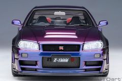Xe Mô Hình Nissan Skyline GT-R (R34) Z-tune 1:18 Autoart (Midnight Purple)