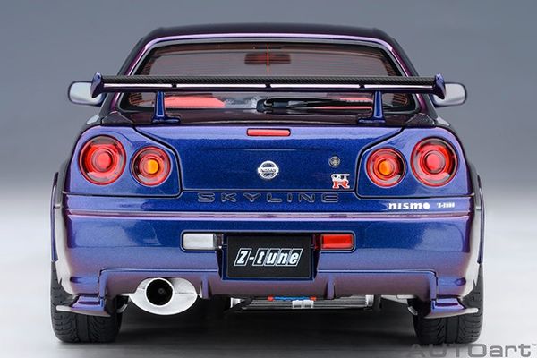 Xe Mô Hình Nissan Skyline GT-R (R34) Z-tune 1:18 Autoart (Midnight Purple)