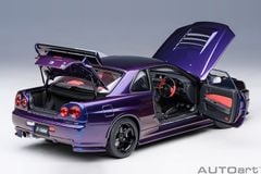 Xe Mô Hình Nissan Skyline GT-R (R34) Z-tune 1:18 Autoart (Midnight Purple)