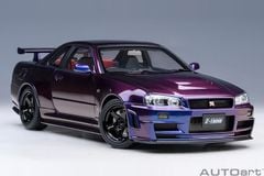 Xe Mô Hình Nissan Skyline GT-R (R34) Z-tune 1:18 Autoart (Midnight Purple)