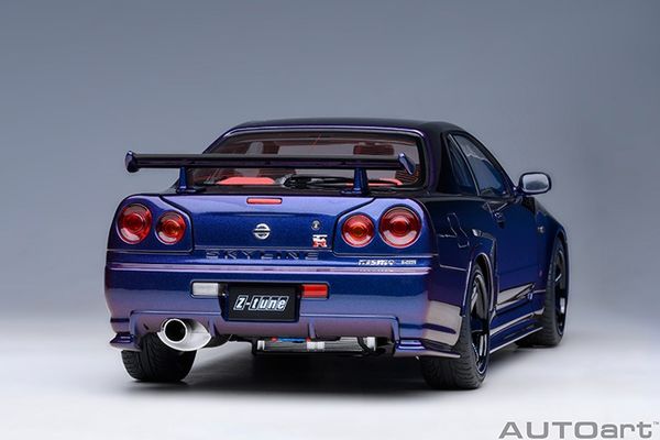 Xe Mô Hình Nissan Skyline GT-R (R34) Z-tune 1:18 Autoart (Midnight Purple)