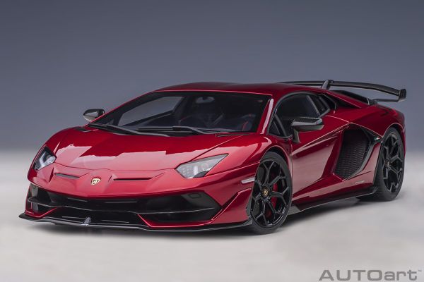 Xe Mô Hình Lamborghini Aventador SVJ 1:18 AUTOart ( Đỏ )