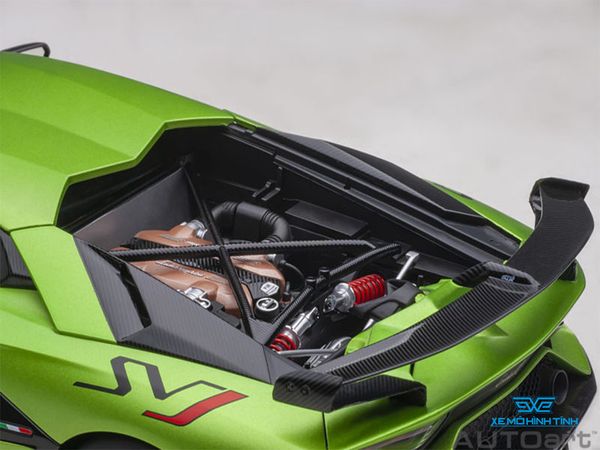 Xe Mô Hình Lamborghini Aventador SVJ 1:18 AUTOart ( Xanh Lá Nhám )