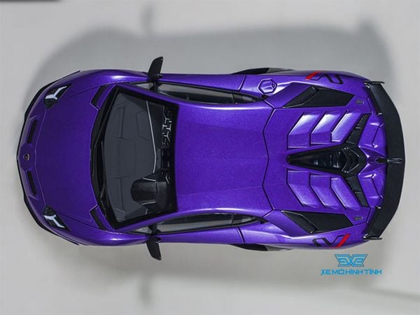 Xe Mô Hình Lamborghini Aventador SVJ 1:18 AUTOart ( Tím )