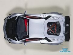 Xe Mô Hình Liberty Walk LB-WORKS Lamborghini Aventador Limited Edition 1:18 AUTOart ( Bạc )