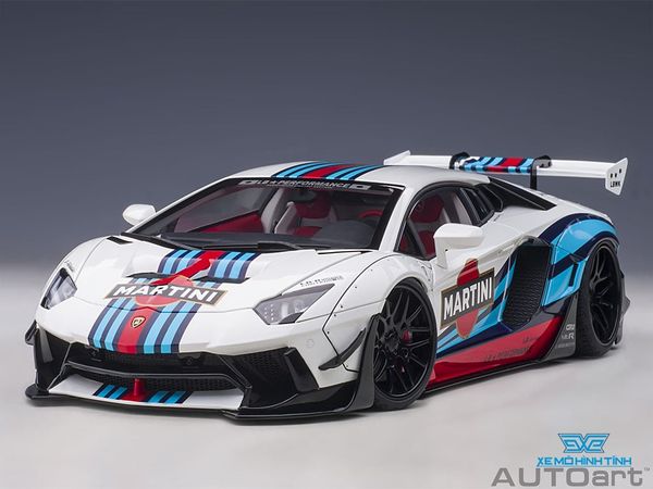 Xe Mô Hình Liberty Walk LB-WORKS Lamborghini Aventador Limited Edition 1:18 AUTOart ( Martini )