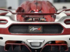 Xe Mô Hình Koenigsegg Agera RS Limited 500 1:18 FrontiArt ( Trắng Đỏ )