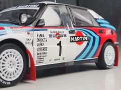 Xe mô hình Lancia Delta HF Integrale - Safarib Rallye Kenya 1991 - Recalde/Christie 1:18 Solido (Martini)