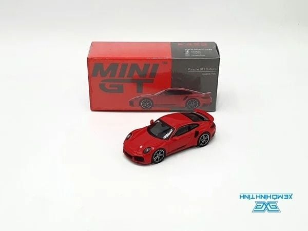 Xe Mô Hình Porsche 911 Turbo S Guards Red LHD 1:64 Minigt ( Đỏ )