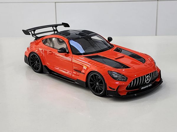 Xe Mô Hình Mercedes-Benz AMG GT-R Black Series year 2021 orange 1:18 GTSpirit ( Cam )