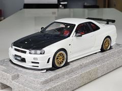 Xe mô hình Nissan Nismo R34 GT-R Z-Tune 1:18 Mortor Helix ( Trắng )