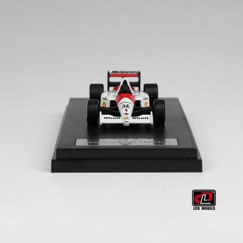 Xe Mô Hình MCLaren Honda MP4/6 1:64 LCD ( White )