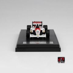 Xe Mô Hình MCLaren Honda MP4/6 1:64 LCD ( White )