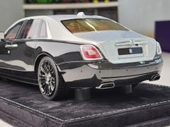 Xe Mô Hình Rolls-Royce Ghost 1:18 HH Model ( Đen/ Mui Bạc Nội Thất Hồng )