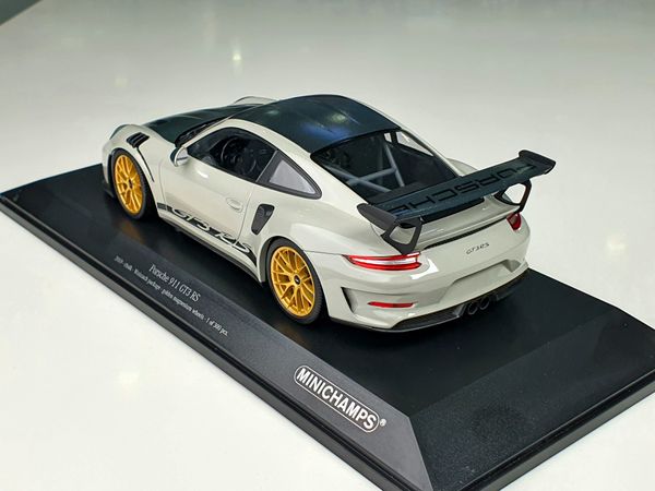 Xe Mô Hình Porsche 911 (911.2) GT3 RS 2018 1:18 Minichamps (Xám )