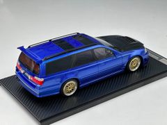 Xe Mô Hình Nissan Stagea- R34 Custom Version Limited 66 pcs 1:18 Ivy Model ( Xanh Dương )