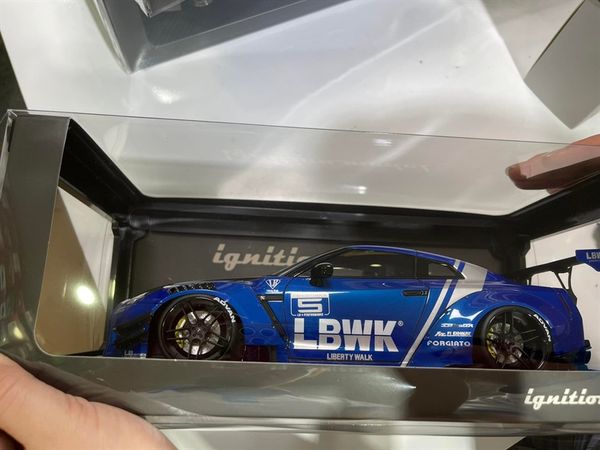 Xe Mô Hình Nissan LB-Works GT-R R35 Type 2 Blue 1:18 Ignition Model ( Xanh Dương )