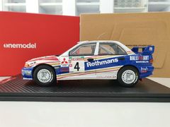 Xe Mô Hình Mitsubishi Lancer Evolution III WRC #4 1:18 One Model ( Trắng Xanh )