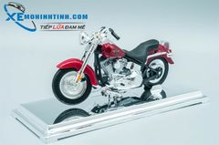 XE MÔ HÌNH HARLEY DAVIDSON 2004 FLSTFI Fat Boy 1:18 MAISTO (ĐỎ)