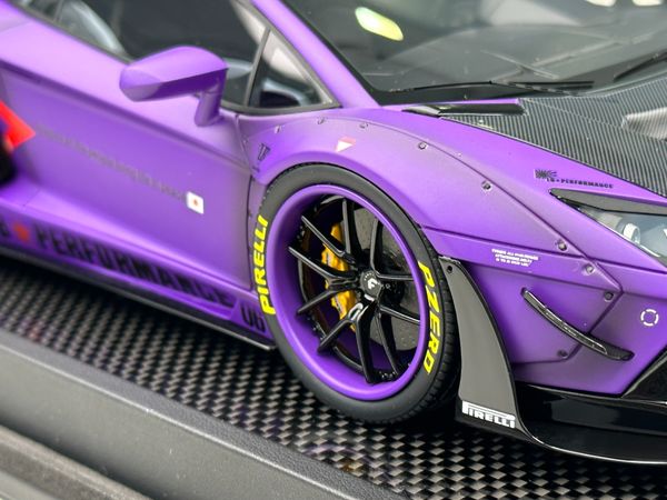 Xe Mô Hình Lamborghi Aventador LBWK 1:18 Timothy & Pierre ( Purple )