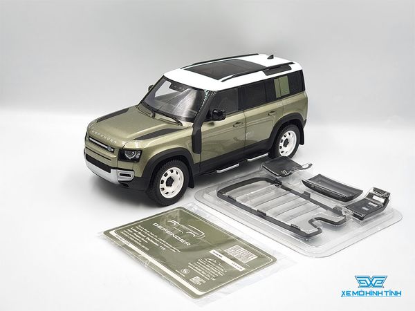 Xe Mô Hình Land Rover Defender 110 Bản 4 Cửa 2020 1:18 Almost Real ( Pangea Green )