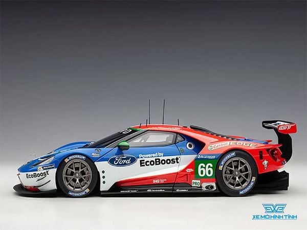 Xe Mô Hình Ford GT Le Mans 2016 B.JOHNSON/S.MUCKE/O.PLA #66 ( Xanh Dương / Đỏ )