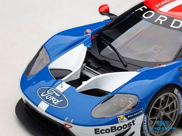 Xe Mô Hình Ford GT Le Mans 2016 WINNE+R  J.HAND/D.MULLER/S.BOURDAIS #68 1:18 Autoart ( Xanh Dương / Đỏ )