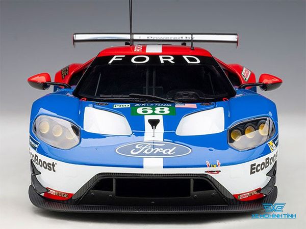 Xe Mô Hình Ford GT Le Mans 2016 WINNE+R  J.HAND/D.MULLER/S.BOURDAIS #68 1:18 Autoart ( Xanh Dương / Đỏ )