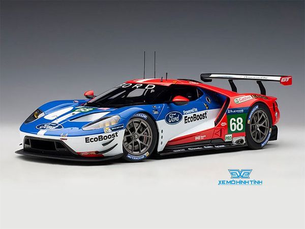 Xe Mô Hình Ford GT Le Mans 2016 WINNE+R  J.HAND/D.MULLER/S.BOURDAIS #68 1:18 Autoart ( Xanh Dương / Đỏ )