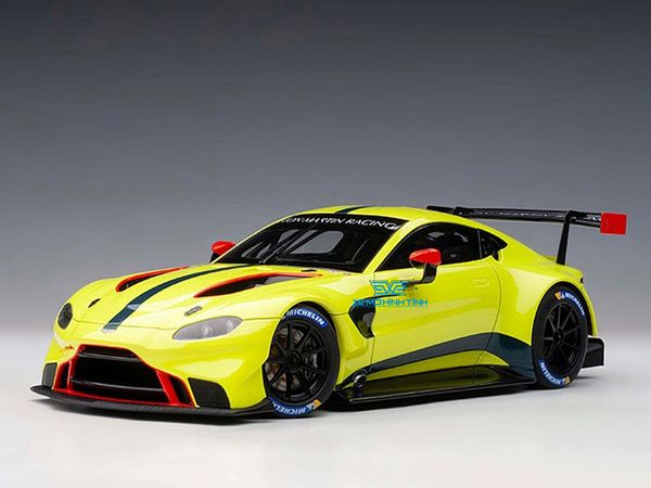 Xe Mô Hình Aston Martin Vantage GTE Le Mans Pro 2018 #97 1:18 Autoart ( Vàng Chanh )