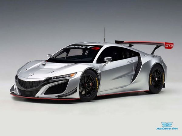 Xe Mô Hình Honda NSX GT3 2018 Hyper 1:18 Autoart ( Bạc )